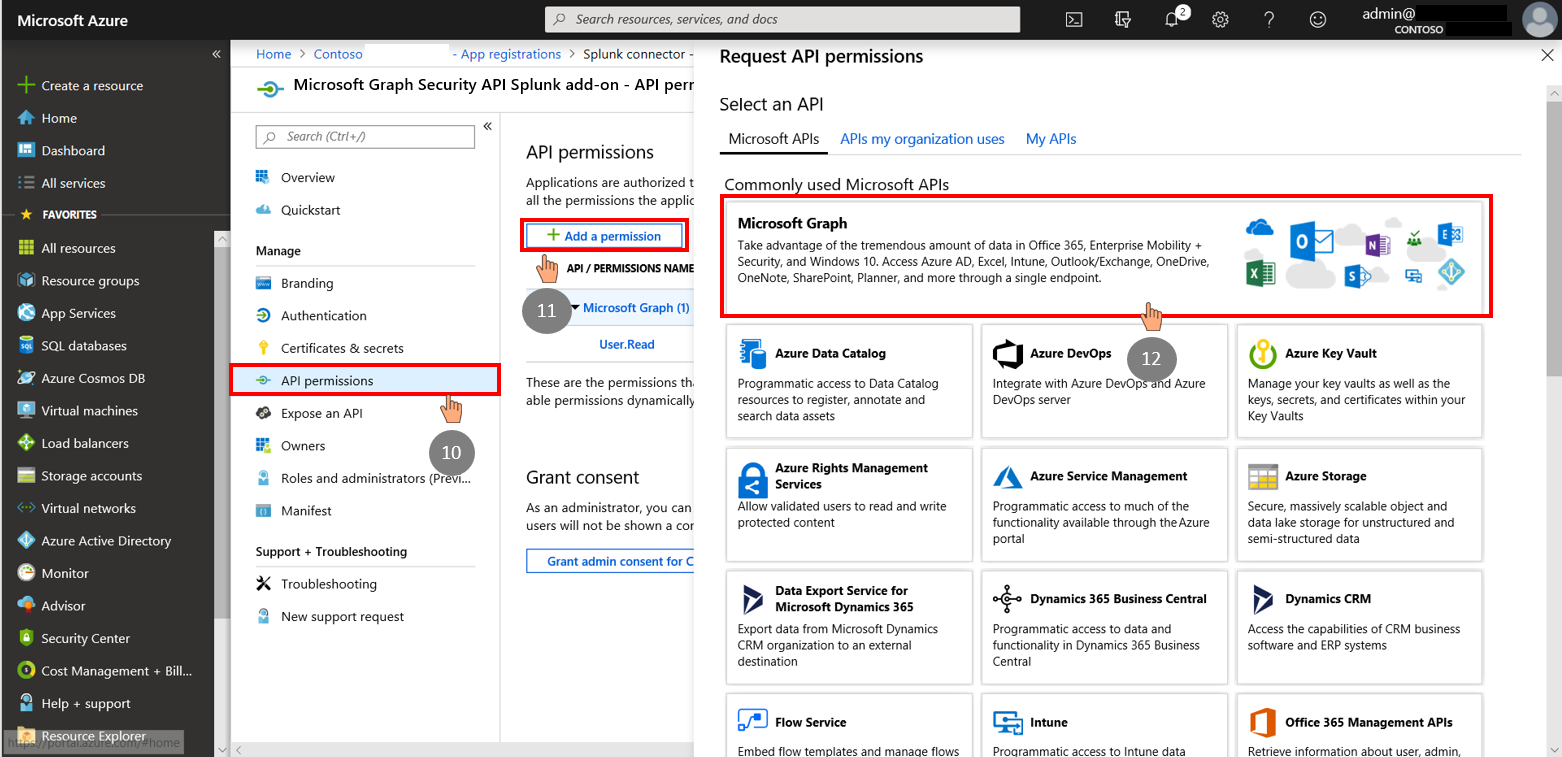 Figure 4. Application permissions